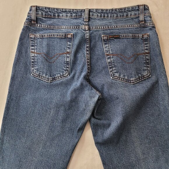 Harley-Davidson Women's Blue Bootcut Denim Jeans Size 10 Made in Canada - Picture 4 of 12